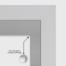 AK Frames 20X16 Silver Modern Multi Photo Frame With Silver Mount - Holds 9 Apertures (2X) 7X5, (7X) 6X4 Photos - thumbnail 7