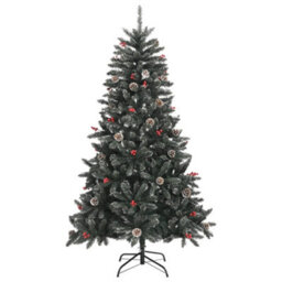 Berkfield Artificial Christmas Tree With Stand Green 150 Cm Pvc - thumbnail 2