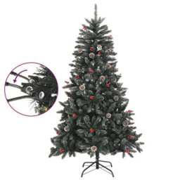 Berkfield Artificial Christmas Tree With Stand Green 150 Cm Pvc - thumbnail 3