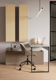 Arte Compact Oak Gaya Floating Cabinets H1380mm W340mm D300mm - Modern Set Of Two With Shelves - thumbnail 4