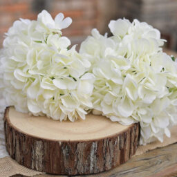 White Artificial Flowers, 5 Pieces Of Artificial Hydrangea, Artificial Flower Decoration, Wedding Decoration - thumbnail 4