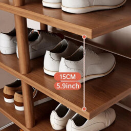 6 Tier Vertical Shoe Rack Tall Shoe Tower Storage Shelf Organizer Shoe Tower - thumbnail 6