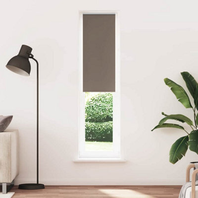 Berkfield Roller Blind Blackout Coffee 60X210 Cm Fabric Width 55.7 Cm Polyester - image 1