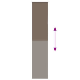 Berkfield Roller Blind Blackout Coffee 60X210 Cm Fabric Width 55.7 Cm Polyester - thumbnail 5