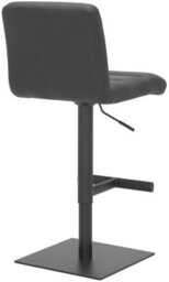 Lamboro Luscious Deluxe Kitchen Bar Stool, Matt Black Footrest & Base, Adjustable Swivel Gas Lift, Breakfast Bar & Home Barstool, Black - thumbnail 4