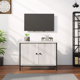 Berkfield Tv Cabinet With Doors Grey Sonoma 60X35X45 Cm Engineered Wood - thumbnail 1