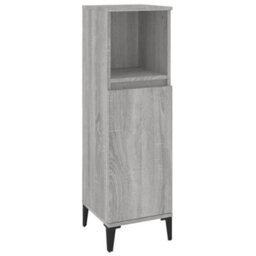 Berkfield 3 Piece Bathroom Furniture Set Grey Sonoma Engineered Wood - thumbnail 7