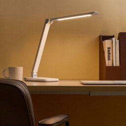 Beliani Led Desk Lamp White - Dimmable Brightness And Adjustable Colour Temperature For Home Office - thumbnail 1