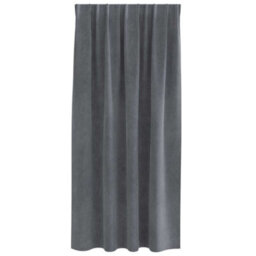 Berkfield Blackout Curtains With Top Tape 2 Pcs Super Light Grey Velvet - thumbnail 4