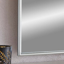 The Online Mirror Shop Overmantel Mirror Arcus Arched Shaped With Silver Metal Frame - H 71Cm X W 94Cm X D 1.5Cm For Living Room, Dining Room - thumbnail 4