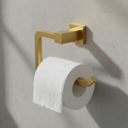 Plum&clay Tate Brushed Gold Toilet Roll Holder - thumbnail 2