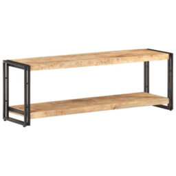 Berkfield Tv Cabinet 120X30X40 Cm Rough Mango Wood - thumbnail 7