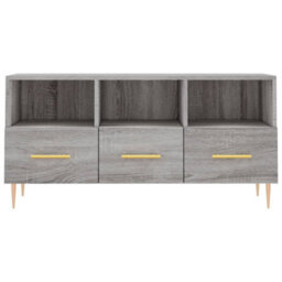 Walplus Tv Cabinet Grey Sonoma 102X36X50 Cm Engineered Wood - thumbnail 5