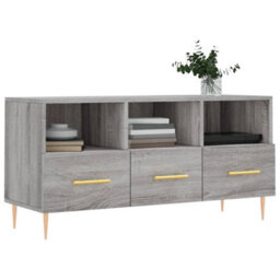 Walplus Tv Cabinet Grey Sonoma 102X36X50 Cm Engineered Wood - thumbnail 3