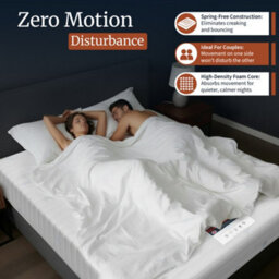Mattress Guru Brick Hard, Super Firm, Foam Mattress, Silent, No Springs, 20Cm Deep, 4Ft Small Double - thumbnail 6