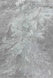 Modern Abstract Water Flow Grunge Texture Area Rugs Grey 200X290 Cm - thumbnail 2