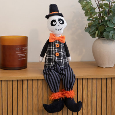 Samuel Alexander 60Cm Mr Bones Seated Halloween Decoration With Dangly Legs - image 1