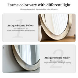 Artloge 60X80Cm Swirl Wall Mirror Streamlined Oval Accent Mirror Farmhouse Nautical Decor - thumbnail 8
