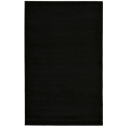 Melrose Colorama Plain Black X-Large Indoor Area Rug 200/290Cm - thumbnail 4