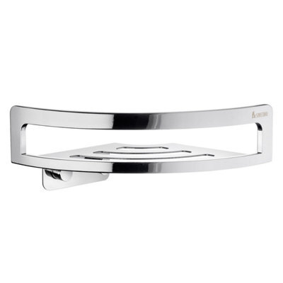 Smedbo Chromed Stainless Steel Corner Shower Basket Soap Caddy - image 1