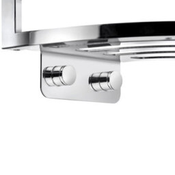 Smedbo Chromed Stainless Steel Corner Shower Basket Soap Caddy - thumbnail 2
