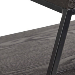 Pacific Lifestyle Nest Of 2 Black Ash And Metal Console Tables, Nesting Set For Narrow Hallways, Mashiko - thumbnail 8