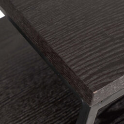 Pacific Lifestyle Nest Of 2 Black Ash And Metal Console Tables, Nesting Set For Narrow Hallways, Mashiko - thumbnail 9