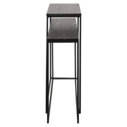 Pacific Lifestyle Nest Of 2 Black Ash And Metal Console Tables, Nesting Set For Narrow Hallways, Mashiko - thumbnail 6