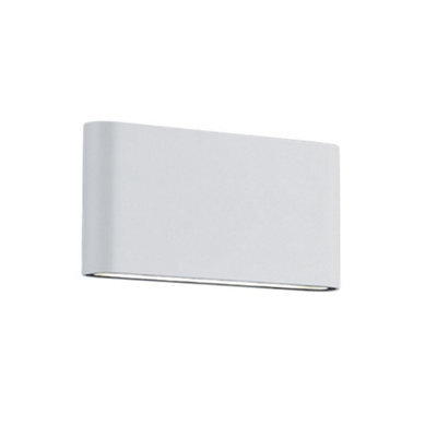 Luminosa Lighting Luminosa Thames Ii Modern 17Cm 2 Light Outdoor Up Down Wall Lamp White Matt 3000K Ip54 - Uk Stock - image 1