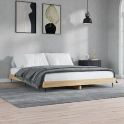 Berkfield Bed Frame Sonoma Oak 120X200 Cm Engineered Wood