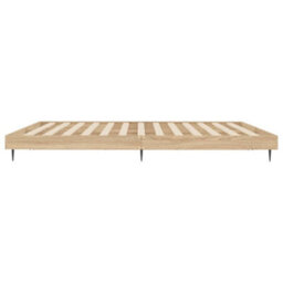Berkfield Bed Frame Sonoma Oak 120X200 Cm Engineered Wood - thumbnail 7