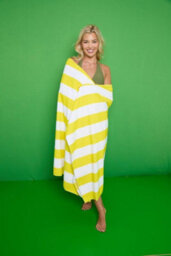 Gc Gaveno Cavailia 1Pk Beach Towel Cabana Stripe Sand Free 100X200 Yellow - thumbnail 1