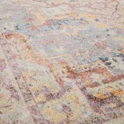 The Rug Edit Flores Azin Fr01 Medallion Persian 65mm Blue Runner, 066X240Cm - thumbnail 7