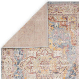The Rug Edit Flores Azin Fr01 Medallion Persian 65mm Blue Runner, 066X240Cm - thumbnail 6