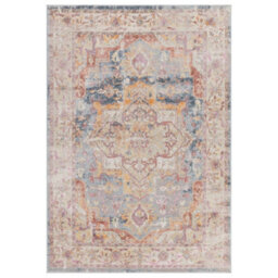 The Rug Edit Flores Azin Fr01 Medallion Persian 65mm Blue Runner, 066X240Cm - thumbnail 2