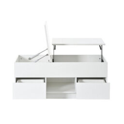 High Gloss Lift Top Coffee Table With 2 Drawers & Led Lights - thumbnail 4