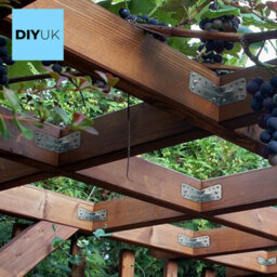 DIYUK Angle Bracket 90X90X65X2.5mm ( Pack Of: 2 ) Heavy Duty Galvanised Steel Metal Corner Braces For Joining, Bracing - thumbnail 4