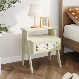 Bedside Table 1 Rattan Drawers Bamboo Nightstand Cabinet Side Table Coffee Table - thumbnail 4