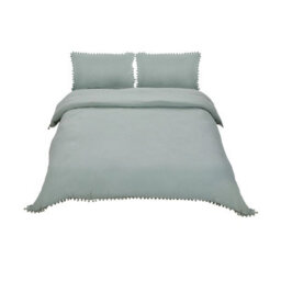 Darphe Green 3Pcs King Size Polyester Zipper Duvet Cover With 2 Pillowcase Set - thumbnail 3