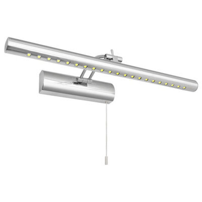 Long Life Lamps Company 5W Led Bathroom Mirror Wall Light With Pull Cord Cool White 6500K Ip20 Ml13 - image 1