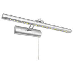Long Life Lamps Company 5W Led Bathroom Mirror Wall Light With Pull Cord Cool White 6500K Ip20 Ml13