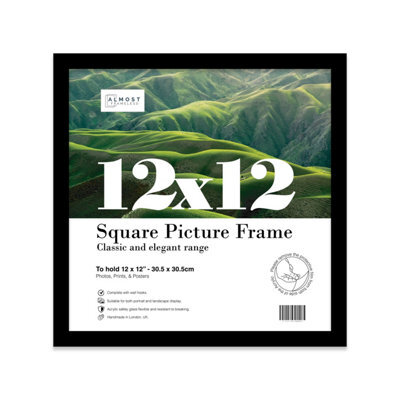 12X12 Black Picture Frame (30.5 X 30.5Cm) Poster, Photo, Artwork, Gallery Wall Or Print - image 1