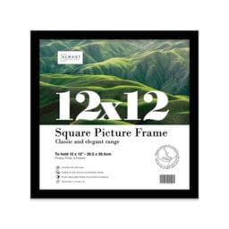 12X12 Black Picture Frame (30.5 X 30.5Cm) Poster, Photo, Artwork, Gallery Wall Or Print