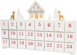 Netagon St Helens Home And Garden Battery Powered Wooden Advent Calendar - thumbnail 2