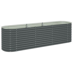 Walplus Garden Raised Bed Rusty 129X129X45 Cm Corten Steel - thumbnail 2