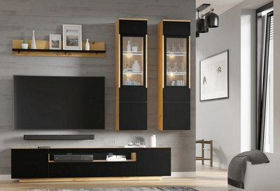 Arte Modern Aura C Entertainment Unit - 4-Piece Living Room Set (H1500mm W2000mm D370mm) With Storage Options - image 1