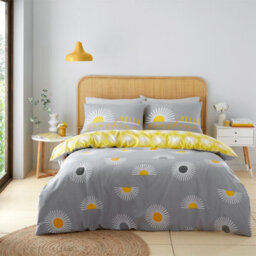 Gc Gaveno Cavailia Sunburst Bliss Duvet Cover Bedding Set Grey King 3Pc With Sunshine Printed Quilt Cover - thumbnail 1