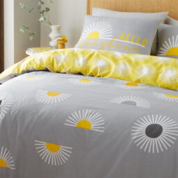 Gc Gaveno Cavailia Sunburst Bliss Duvet Cover Bedding Set Grey King 3Pc With Sunshine Printed Quilt Cover - thumbnail 2