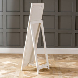 The Furniture Market Cheshire Cream Painted Full Height Cheval Mirror - H 1475mm X W 480mm X D 490mm - thumbnail 4