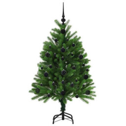 Vidaxl Christmas Tree With 150 Leds With Stand Green 120 Cm Pe - thumbnail 4